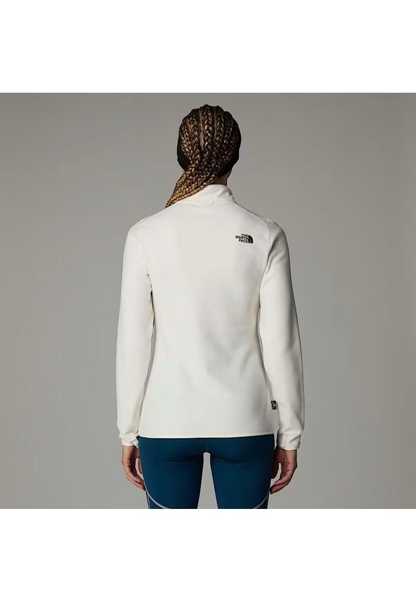 Sweter damski The North Face W 100 Glacier Fz. Kolor: biały. Materiał: polar