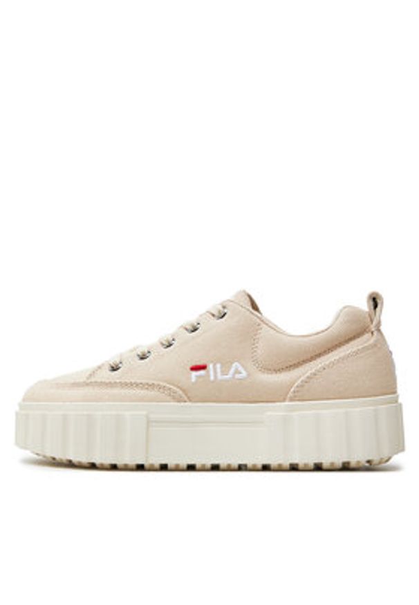 Fila Sneakersy Sandblast C Wmn FFW0062 Beżowy. Kolor: beżowy. Materiał: materiał
