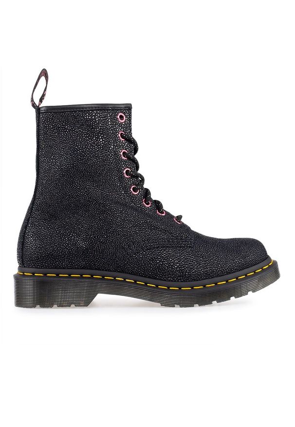 Dr. Martens - Buty Dr Martens 1460 Bejeweled Lace Up 27655001 - czarne. Zapięcie: sznurówki. Kolor: czarny. Materiał: skóra. Szerokość cholewki: normalna. Wzór: gładki. Sezon: lato. Sport: bieganie