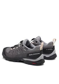 salomon - Salomon Sneakersy X Ward Leather GORE-TEX L47182400 Czarny. Kolor: czarny. Materiał: zamsz, skóra. Technologia: Gore-Tex