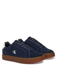Calvin Klein Sneakersy Classic Cupsole Laceup Su YM0YM01434 Granatowy. Kolor: niebieski. Materiał: zamsz, skóra #4