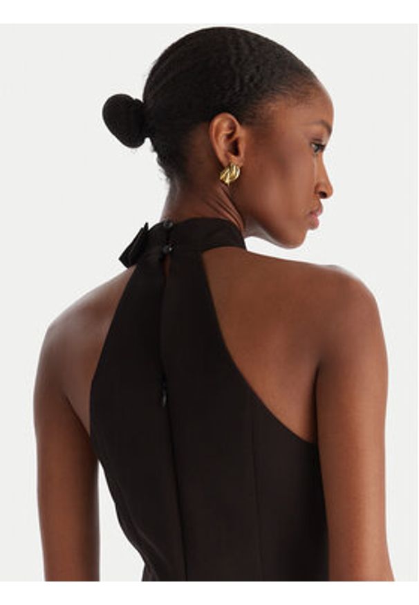 ACCESS FASHION Kombinezon 54-5503-168 Czarny Slim Fit. Kolor: czarny. Materiał: syntetyk