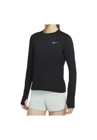 Koszulka damska do biegania Nike Dri-FIT Elements CU3277. Materiał: tkanina, skóra, materiał, poliester. Długość rękawa: długi rękaw. Technologia: Dri-Fit (Nike). Długość: długie. Sport: fitness, bieganie
