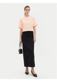 Pinko - PINKO T-Shirt 104882 A2HN Koralowy Regular Fit. Kolor: pomarańczowy. Materiał: bawełna #4