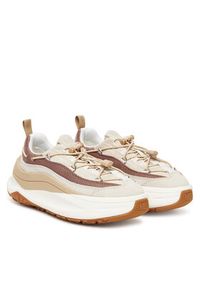 Moon Boot Sneakersy Moon247 Xlace 80D2490090 Beżowy. Kolor: beżowy. Materiał: skóra, zamsz #5