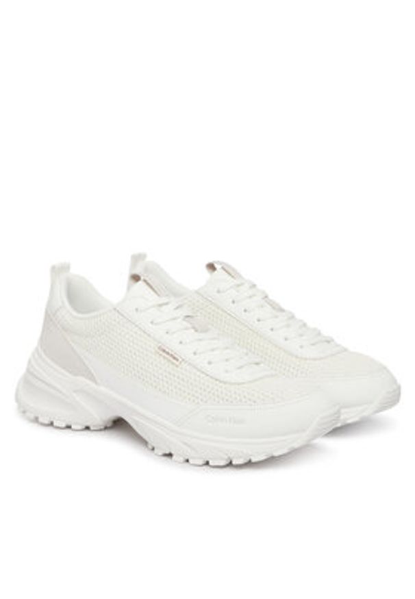 Calvin Klein Sneakersy Hike Runner Laceup Mesh HM0HM02240 Biały. Kolor: biały. Materiał: materiał