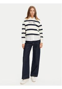 TOMMY HILFIGER - Tommy Hilfiger Bluza Script WW0WW45743 Écru Regular Fit. Materiał: bawełna #4