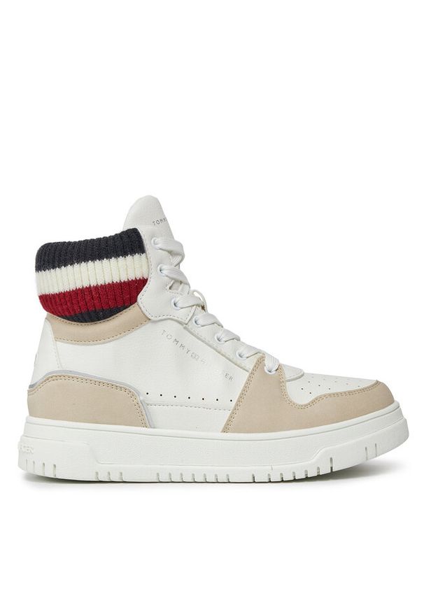 TOMMY HILFIGER - Sneakersy Tommy Hilfiger. Kolor: biały