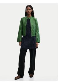 Desigual Kurtka z imitacji skóry Ariel 26SWEW09 Zielony Regular Fit. Kolor: zielony. Materiał: skóra #5