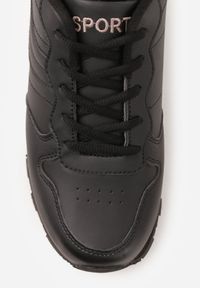 Born2be - Czarne Buty Sportowe Laodosa. Okazja: na co dzień. Wysokość cholewki: przed kostkę. Kolor: czarny. Materiał: materiał. Szerokość cholewki: normalna. Wzór: napisy, haft, aplikacja #7