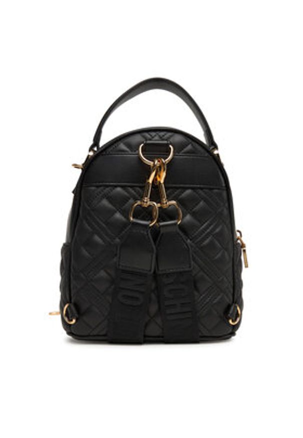Love Moschino - LOVE MOSCHINO Plecak JC4304PP1NK1200A Czarny. Kolor: czarny. Materiał: skóra