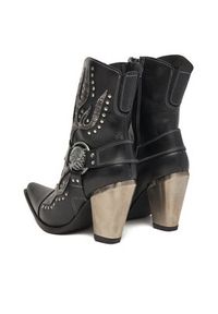 NEW ROCK Kowbojki M-7919-S1 Czarny. Kolor: czarny. Materiał: skóra. Styl: rockowy #4