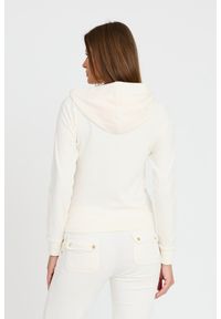 Juicy Couture - JUICY COUTURE Bluza ecru damska Gold Robertson Hoodie, Rozmiar M. Kolor: beżowy #4