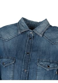 Diesel Koszula "De Pratt" | 00SKAA-RT001 | Kobieta | Niebieski. Okazja: na co dzień. Kolor: niebieski. Materiał: bawełna. Styl: klasyczny, elegancki, casual #4