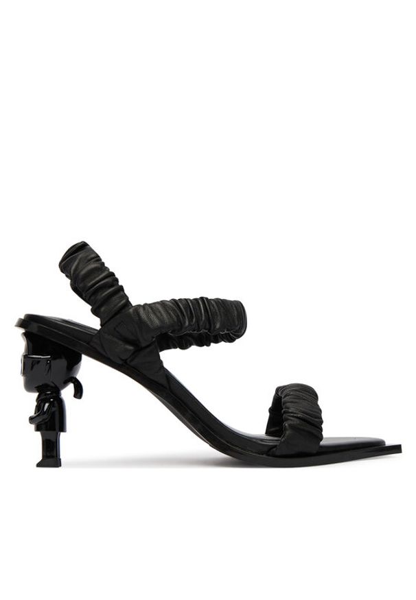 Karl Lagerfeld - KARL LAGERFELD Sandały KL39116 Czarny. Kolor: czarny. Materiał: skóra