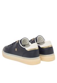 TOMMY HILFIGER - Tommy Hilfiger Sneakersy Th Chic Sneaker Elevated FW0FW09400 Granatowy. Kolor: niebieski. Materiał: skóra #5