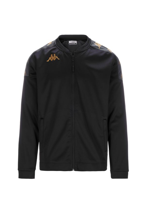 Dziecięca bluza dresowa Kappa Giullio. Kolor: czarny, szary, wielokolorowy. Materiał: dresówka. Sport: piłka nożna