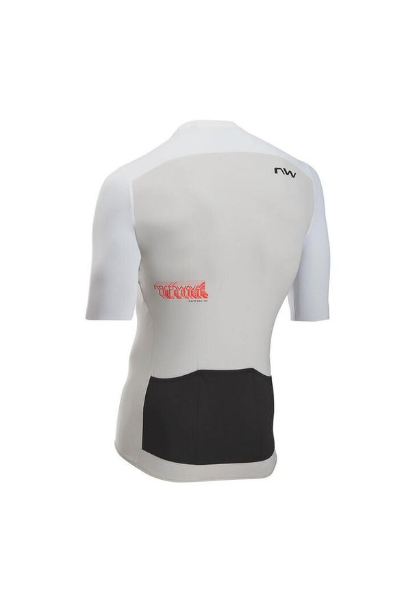 Koszulka rowerowa gravel mtb NORTHWAVE Essence Evo Jersey UPF50 jasny szary. Kolor: biały, wielokolorowy, szary. Materiał: jersey