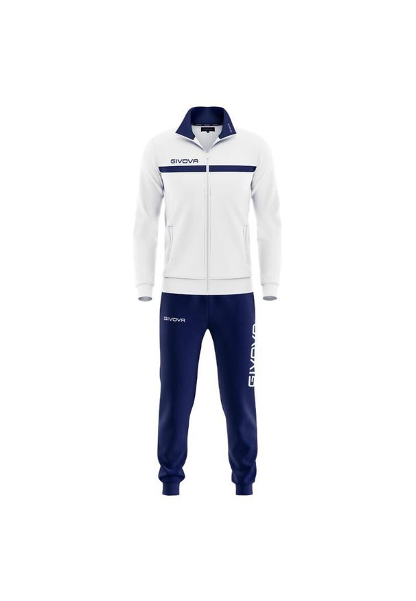 Givova Tuta Full Zip Sportset dla mężczyzn - Oddychający i zrównoważony. Kolor: wielokolorowy, niebieski