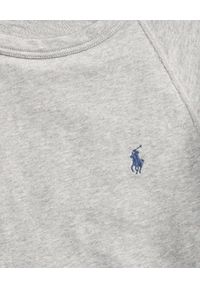 Ralph Lauren - RALPH LAUREN - Szara bluza z logo. Typ kołnierza: polo. Kolor: szary. Materiał: jeans, dresówka, bawełna. Wzór: haft. Styl: klasyczny #3