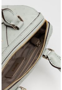 DKNY - Dkny torebka skórzana kolor turkusowy. Kolor: turkusowy. Materiał: skórzane #5