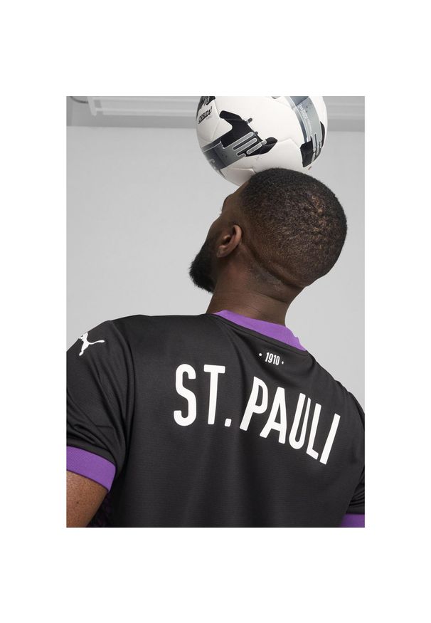 Puma - Męska koszulka FC St. Pauli 24/25 PUMA Black White. Kolor: czarny, biały, wielokolorowy