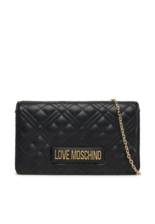 Love Moschino - LOVE MOSCHINO Torebka JC4079PP1NLA0000 Czarny. Kolor: czarny. Materiał: skórzane