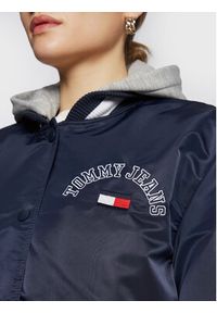 Tommy Jeans Kurtka bomber Graphic DW0DW14936 Granatowy Regular Fit. Kolor: niebieski. Materiał: syntetyk