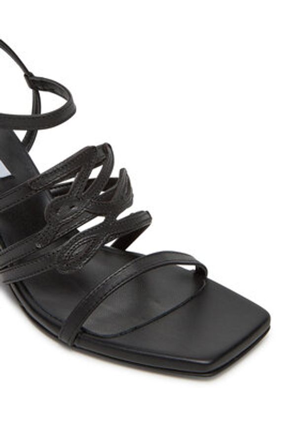 Karl Lagerfeld - KARL LAGERFELD Sandały KL34425 Czarny. Kolor: czarny. Materiał: skóra