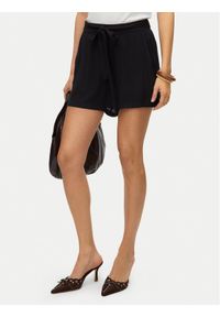 Vero Moda Szorty materiałowe Menny 10323630 Czarny Regular Fit. Kolor: czarny. Materiał: wiskoza #1