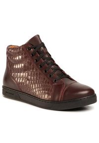 Gino Rossi Sneakersy Dex MTU439-K55-0793-7777-0 Bordowy. Kolor: czerwony. Materiał: skóra #4