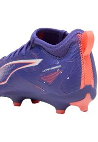 Buty Puma Ultra 5 Match FG/AG 108096 01 fioletowe. Zapięcie: sznurówki. Kolor: fioletowy. Materiał: materiał, włókno. Szerokość cholewki: normalna. Sport: piłka nożna