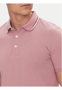 Pierre Cardin Polo C5 21374.2112 Różowy Regular Fit. Typ kołnierza: polo. Kolor: różowy. Materiał: bawełna