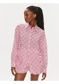 Pinko Koszula 103194 A1Q1 Różowy Regular Fit. Kolor: różowy. Materiał: bawełna #1