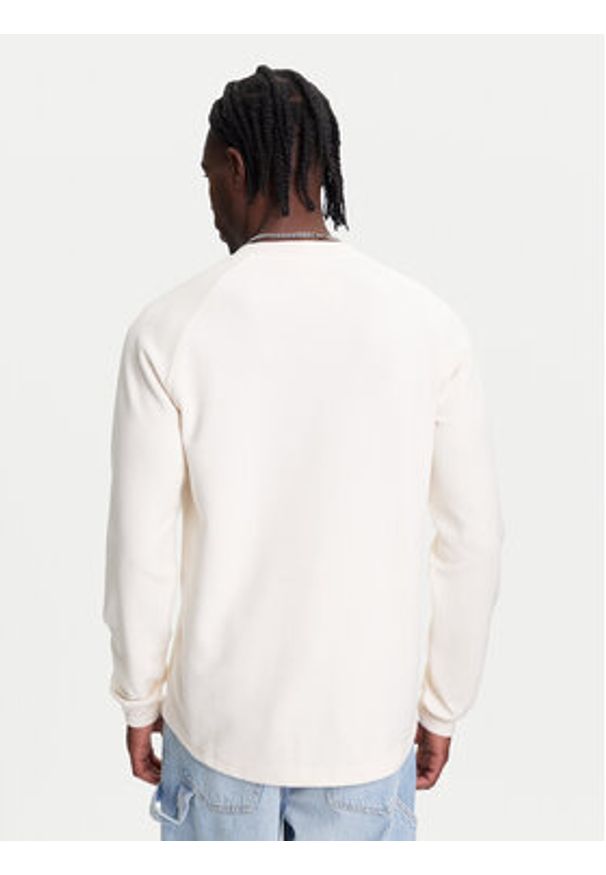 Adidas - adidas Longsleeve Trefoil Essentials JX2757 Écru Loose Fit. Materiał: bawełna. Długość rękawa: długi rękaw