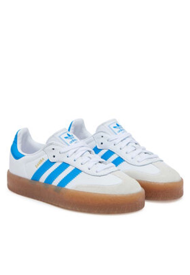 Adidas - adidas Sneakersy Sambae JQ1236 Biały. Kolor: biały. Materiał: skóra