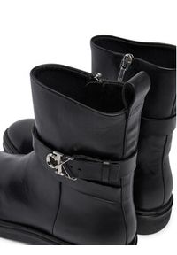 Calvin Klein Botki Ankle Boot W/ Metal Logo HW0HW02663 Czarny. Kolor: czarny. Materiał: skóra #6