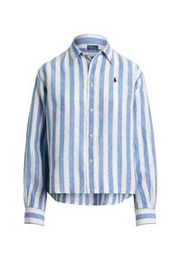 Polo Ralph Lauren Koszula 211935130008 Niebieski Relaxed Fit. Typ kołnierza: polo. Kolor: niebieski. Materiał: len #2