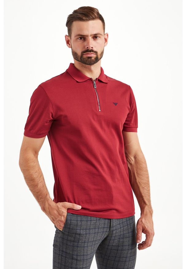 Koszulka polo Emporio Armani sportowa, z nadrukiem
