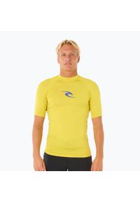 RIPCURL - Koszulka do pływania męska Rip Curl Waves UPF Performance. Kolor: żółty