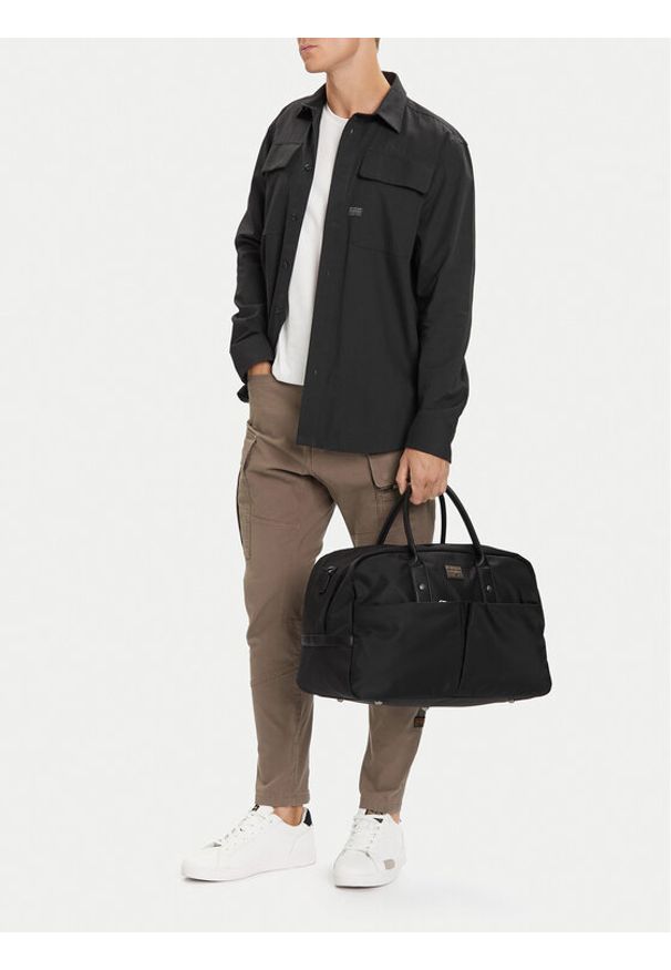 G-Star RAW - G-Star Raw Torba weekendowa EO-LEON-LX8740J Czarny. Kolor: czarny. Materiał: materiał