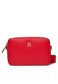 TOMMY HILFIGER - Tommy Hilfiger Torebka Th Essential Sc Camera Bag Corp AW0AW15707 Czerwony. Kolor: czerwony. Materiał: skórzane