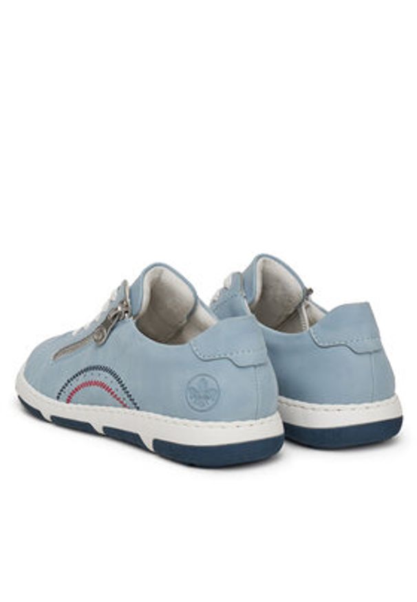 Rieker Sneakersy 42424-10 Niebieski. Kolor: niebieski. Materiał: materiał