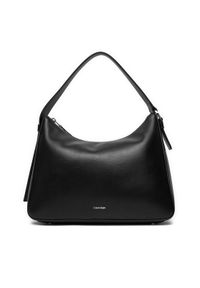 Calvin Klein Torebka Ck Sense Medium Shoulder Bag K60K612770 Czarny. Kolor: czarny. Materiał: skórzane