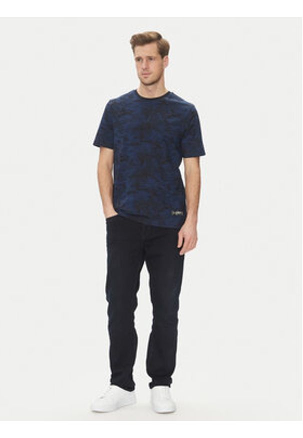 TOMMY HILFIGER - Tommy Hilfiger T-Shirt Summer MW0MW38933 Granatowy Slim Fit. Kolor: niebieski. Materiał: bawełna
