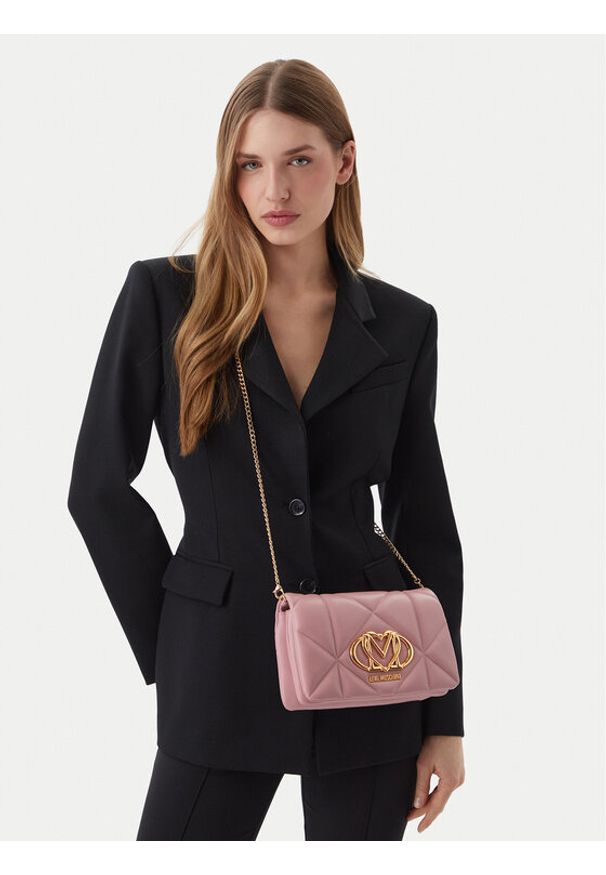 Love Moschino - LOVE MOSCHINO Torebka JC4043PP0OLC0600 Różowy. Kolor: różowy. Materiał: skórzane