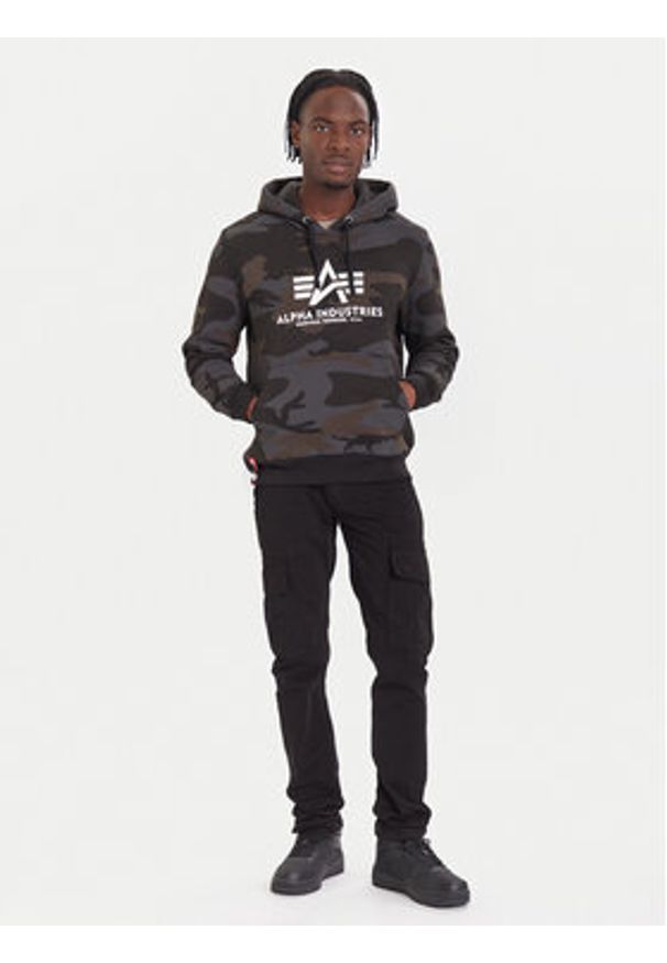 Alpha Industries Spodnie materiałowe Agent 158205 Czarny Regular Fit. Kolor: czarny. Materiał: bawełna, materiał