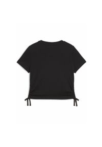 Puma - Młodzieżowa koszulka Essentials Animal Logo Infill z węzłem PUMA Black. Kolor: czarny