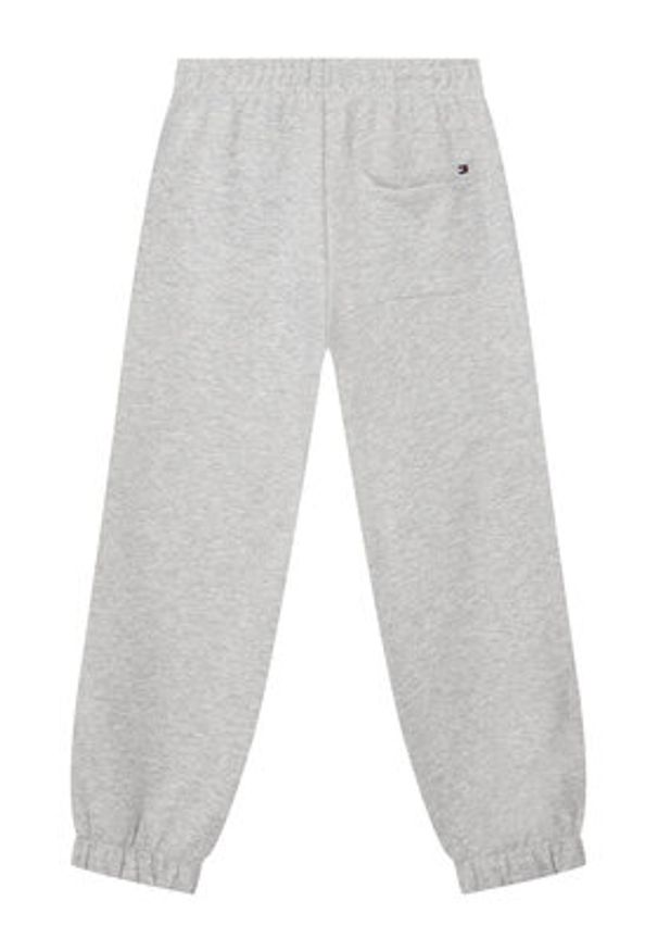 TOMMY HILFIGER - Tommy Hilfiger Spodnie dresowe KS0KS00715 Szary Regular Fit. Kolor: szary. Materiał: bawełna