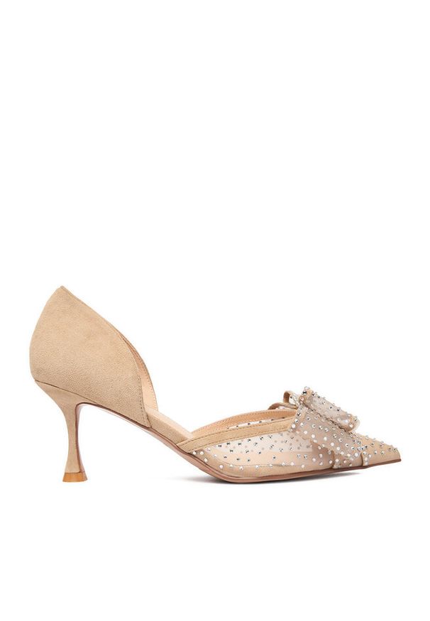 Szpilki Eva Minge. Kolor: beżowy. Obcas: na szpilce